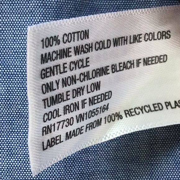 Chambray Off the Shoulder Top - Picture 9 of 11